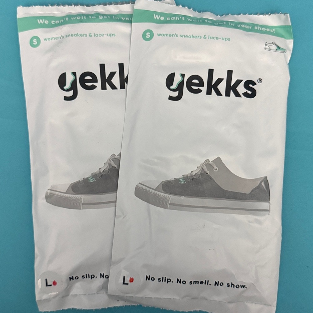 Gekks no-show socks for Women’s Sneakers and Lace-Ups, 2 pairs Large, Rose